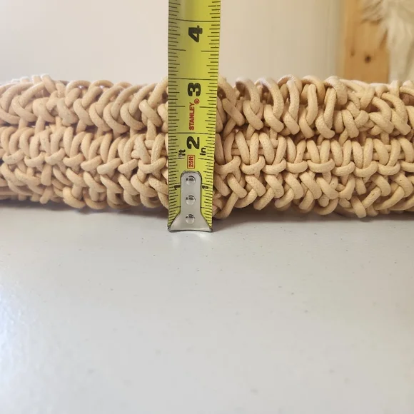 Free People Esmerelda Macrame Boho Tote Bag Purse Bohemian 1970s 70s Style Beach - Picture 7 of 10